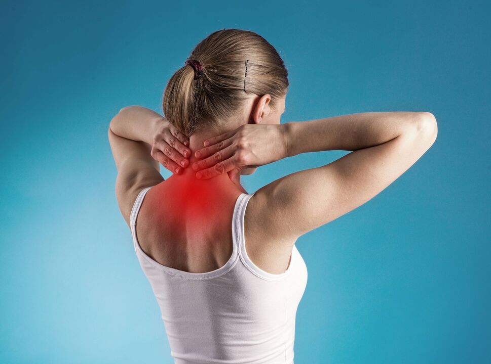 dolore al collo dovuto all'osteocondrosi